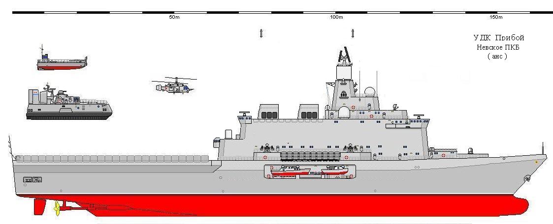 Чертеж десантного корабля