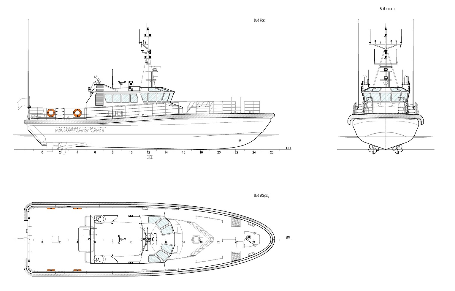 Лоцманский катер проект 1459 чертежи