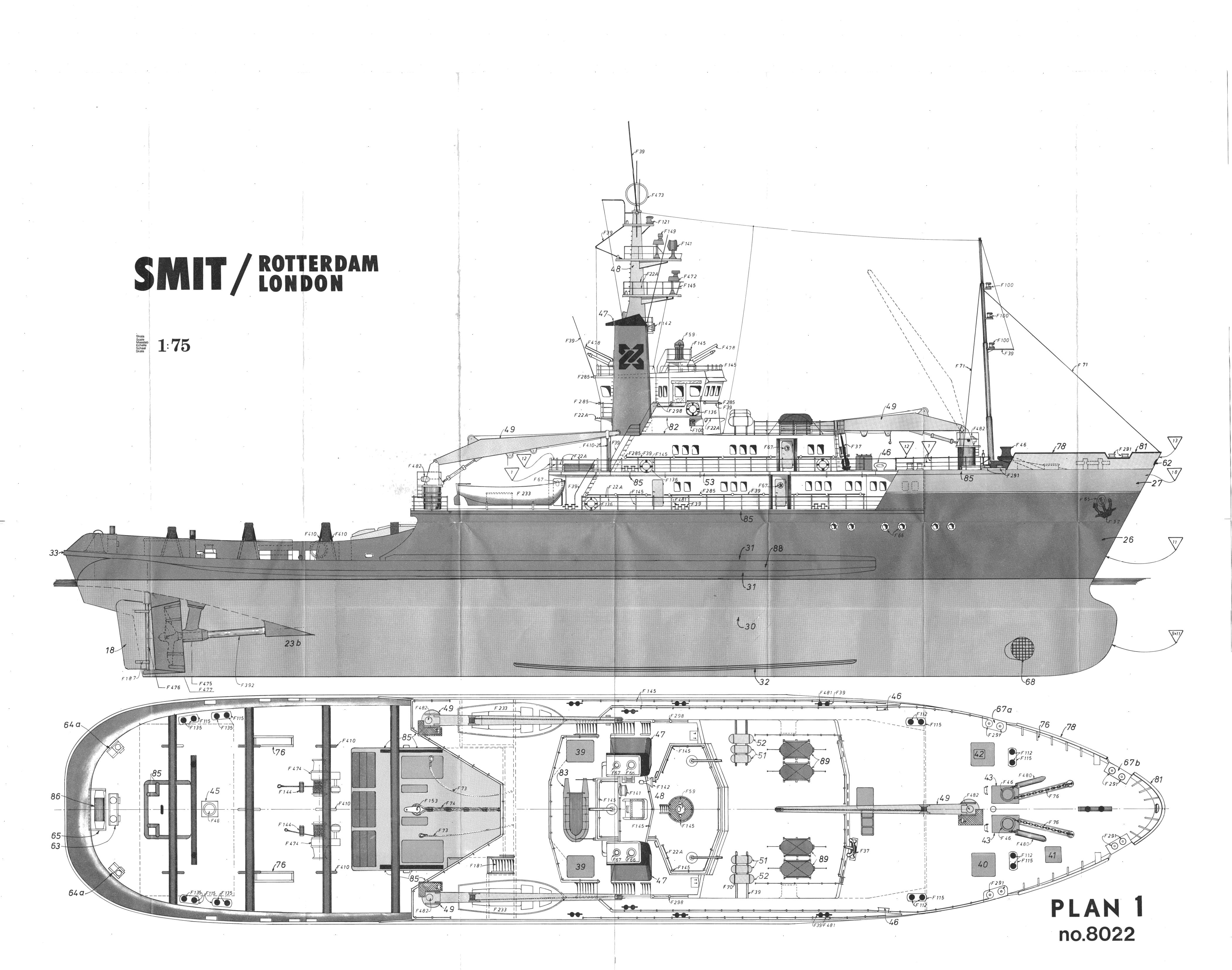 Американский буксир springer чертежи