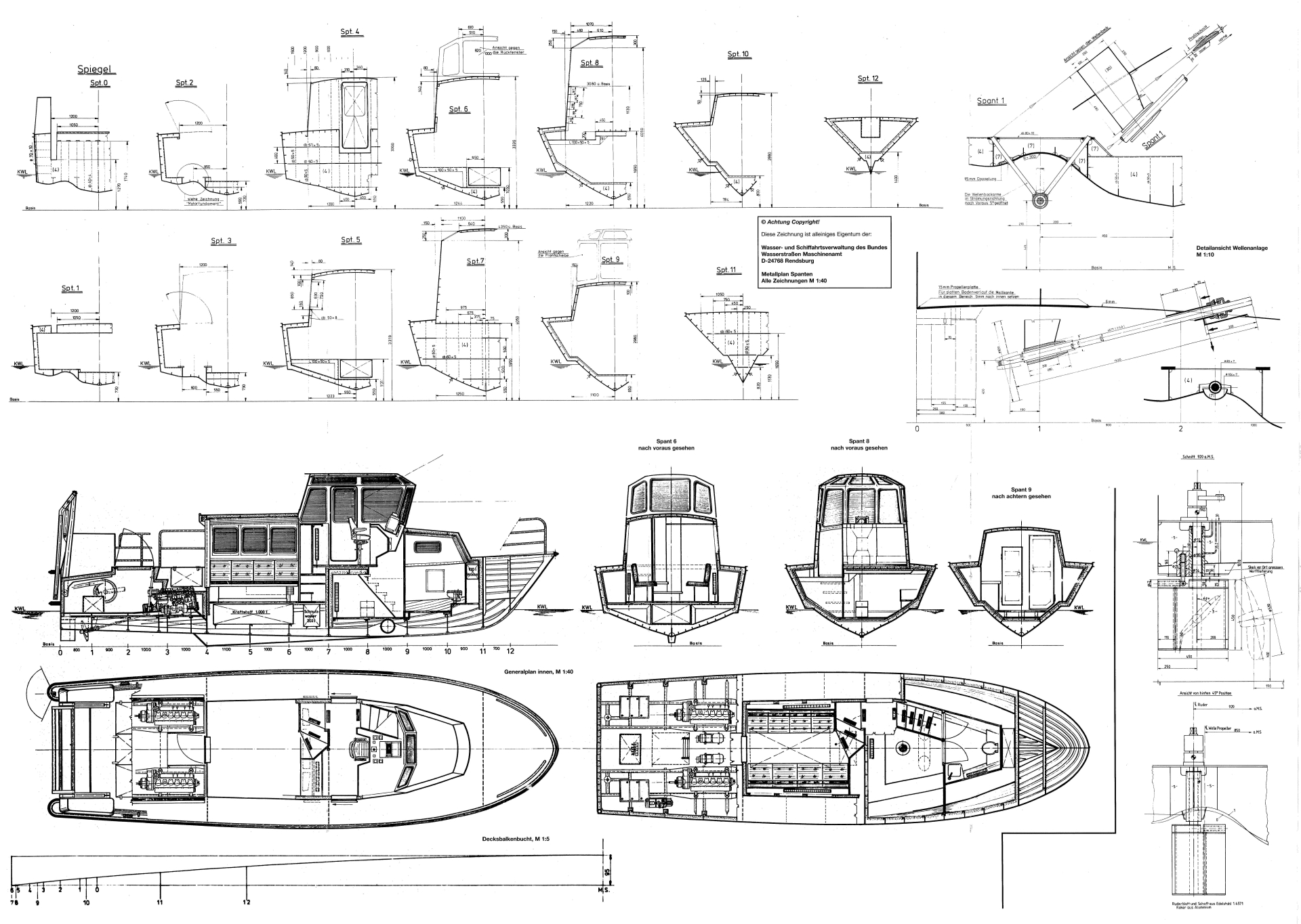 Катер краб 800 чертежи