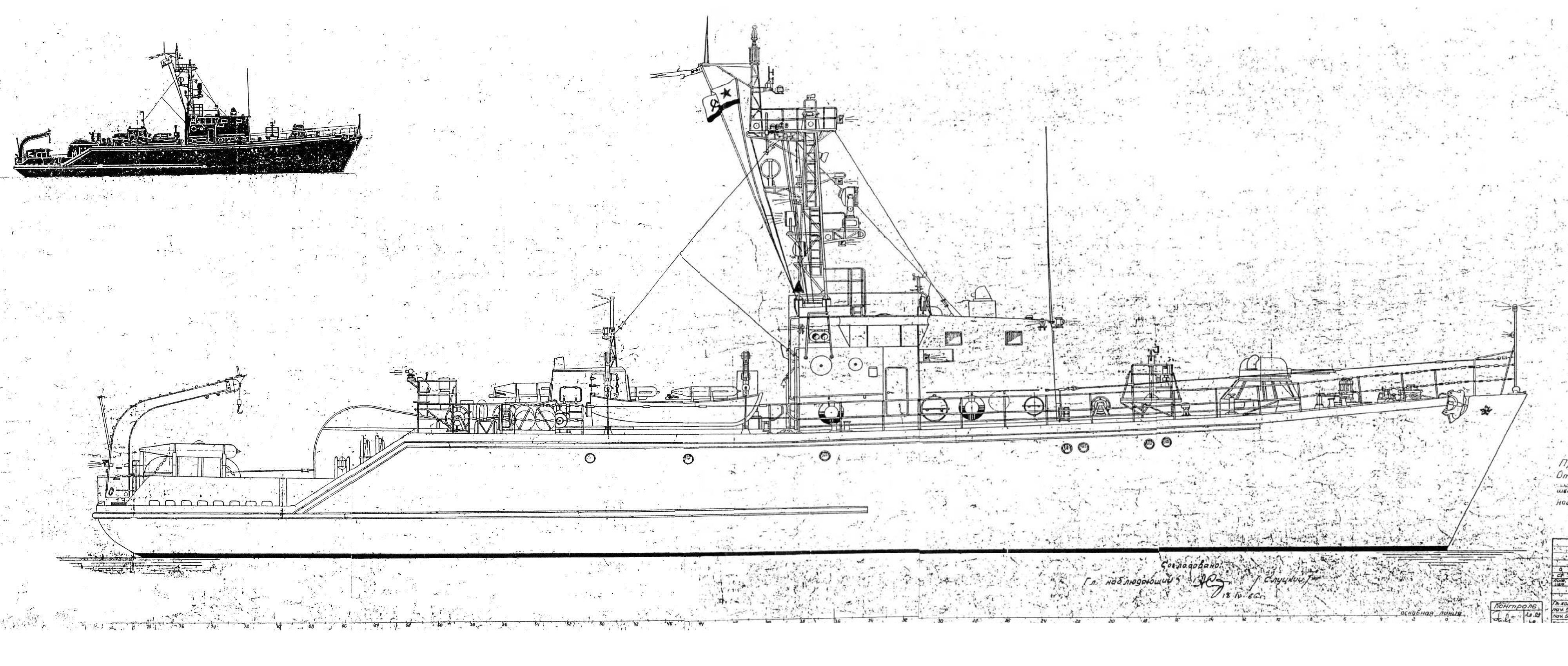 Речной тральщик 151 проекта